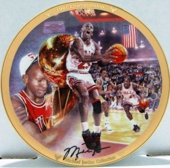 1992 - Upper Deck - The Michael Jordan Collection - 1991 Championship - Collector's Plate