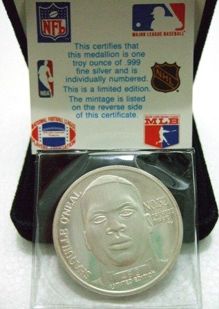 1992 - Enviromint - Shaquille O'Neal - Silver Coin