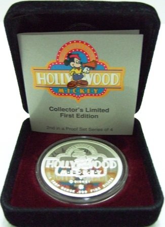 Disney's - Hollywood Mickey Mouse - Silver Coin