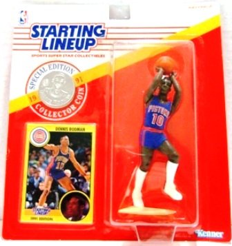 1991 - Dennis Rodman - Starting Lineups - Basketball - Pistons - Action Figures