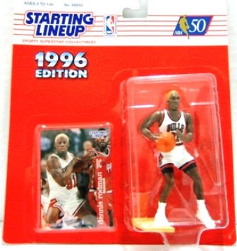 1996 - Dennis Rodman - Orange Hair - Action Figures - Starting Lineups - Basketball - Bulls