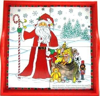 Christmas - Santa With Toys - Ceramic Tile Tray