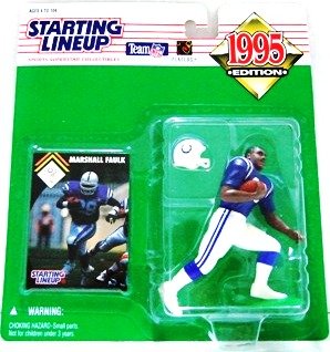 1995 - Marshall Faulk - Action Figures - Starting Lineups - Football - Colts - Rookie Slu