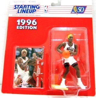 1996 - Dennis Rodman - Yellow Hair - Action Figures - Starting Lineups - Basketball - Bulls
