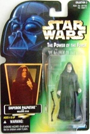 1996 - Emperor Palpatine - Action Figures - Star Wars - The Power of the Force - Green Card