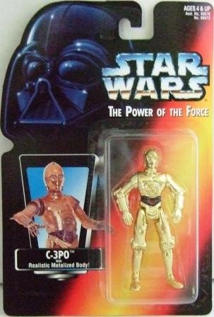 1995 - C-3PO - Action Figures - Star Wars - The Power of the Force - Red Card