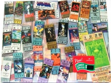 Super Bowl Tickets - Collectibles - Jigzaw - Puzzles