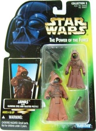 1996 - Jawas - Action Figures - Star Wars - The Power of the Force - Green Card