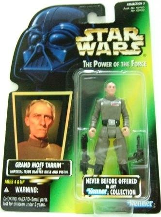 1996 - Grand Moff Tarkin - Action Figures - Star Wars - The Power of the Force - Green Card