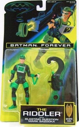 1995 - The Riddler - Blasting Question - Kenner - DC Comics - Batman Forever - Toy Action Figure