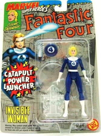 1994 - Toy Biz - Marvel Super Heroes - Fantastic Four - Invisible Woman - Toy Action Figure