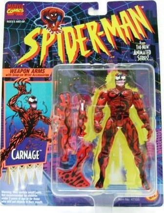 1994 - Carnage - Toy Action Figures - Toy Biz - Marvel Comics - Spider-Man - The New Animated Series