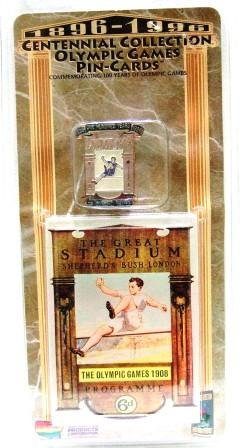 1896-1996 - Centennial Collection - Olympic Games Pin-Cards - London 1908