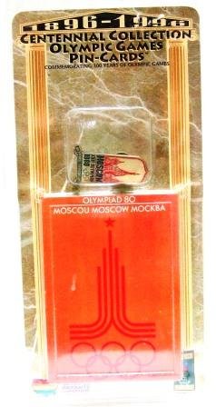 1896-1996 - Centennial Collection - Olympic Games Pin-Cards - Moscow 1980