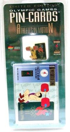 1896-1996 - Athletes In Motion - Olympic Game Pin-Cards - Weightlifting