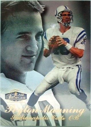 1998 - Peyton Manning - Fleer - Flair Showcase -Rookie Card