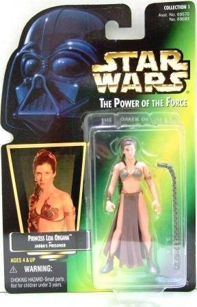 1997 - Princess Leia Organa - Action Figures - Star Wars - The Power of the Force - Green Card