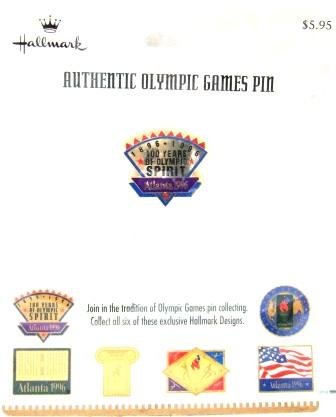 1896-1996 - Centennial - Hallmark - Atlanta - Olympic Spirit Pin - #1