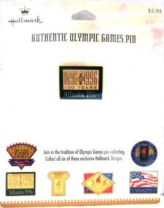 1896-1996 - Centennial - Hallmark - Atlanta - Green - Olympic Games Pin - #2