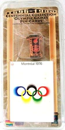 1896-1996 - Centennial Collection - Olympic Games Pin-Cards - Montreal 1976