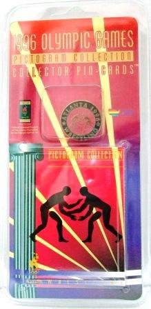 1996 - Olympic Games - Pictogram Collection - Collector Pin-Cards - Wrestling