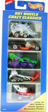 1996 - Mattel - Hot Wheels - 5 Car Gift Pack - Crazy Classics