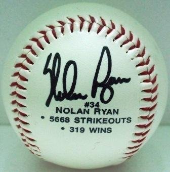 Nolan Ryan Facsimile Autographed Baseball