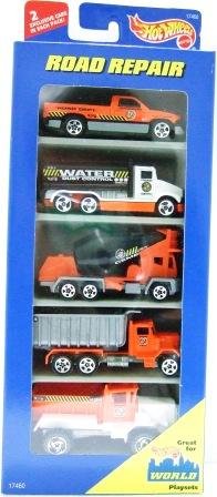 1996 - Mattel - Hot Wheels - 5 Car Gift Pack - Road Repair