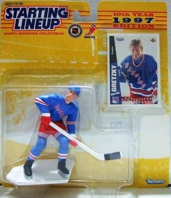 1997 - Wayne Gretzky - Starting Lineups - Hockey - Rangers - Action Figures - Rookie Slu