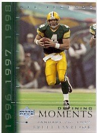 2000 - Brett Favre - Upper Deck - NFL Legends - Defining Moments - #DM10