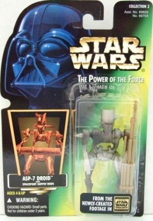 1997 - ASP-7 Droid - Star Wars - The Power of the Force - Green Card - Hologram