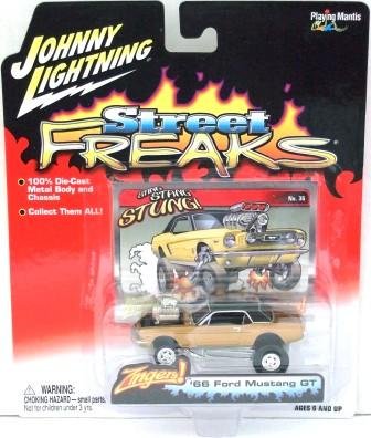 2005 - '66 Ford Mustang GT - Street Freaks - Johnny Lightning - Die-cast Metal Cars