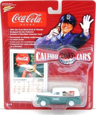 2005 - Johnny Lightning - '40 Ford Delivery - Coca Cola Brand - 2005 Calendar Cars - Die-cast Metal