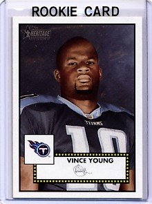 2006 - Vince Young - Topps - Heritage - NFL Football - Rookie Card - #320