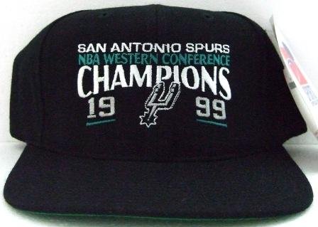 1999 - San Antonio - Spurs - NBA - Western Conference - Champions - Black - Basketball - Cap