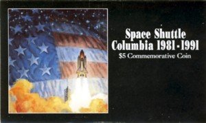 1981-1991 - Republic of the Marshall Islands - Space Shuttle Columbia - $5 Commemorative Coin