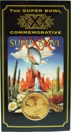 The 1996 Super Bowl Commemorative XXX Coincard