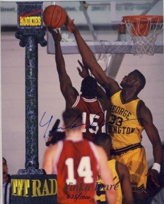 Yinka Dare - Signature Rookies - Autographed - Washington Jersey #33 - Photograph