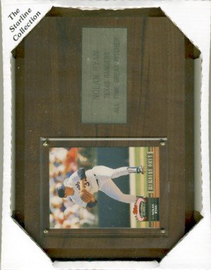 Nolan Ryan - The Starline Collection - 6" X 8" Wooden Plaque