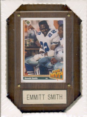 1991 - Emmitt Smith - Vintage Sports Card Inc. - 4" X 6" Wooden Plaque