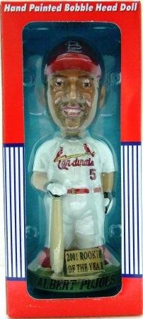 2001 - Albert Pujols - MLB Players Choice - Cardinals - Rookie of the Year - Bobble Head Doll