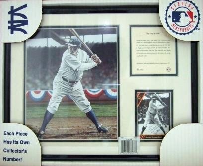 1993 - George Herman Ruth - The King Of Swat - Kelly Russell Studios - 11" X 14" Framed Lithograph