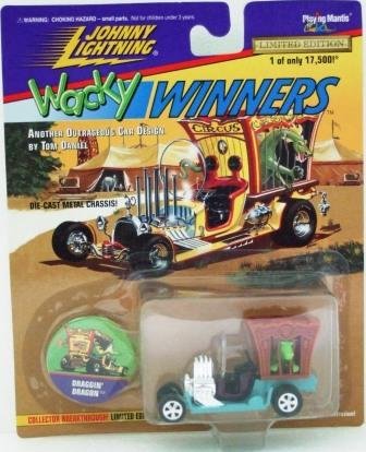 1997 - Johnny Lightning - Wacky Winners - Draggin' Dragon - Die-cast Metal Cars