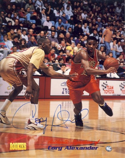Cory Alexander - Signature Rookies - Limited Edition - Autographed - Virginia Jersey - Photograph