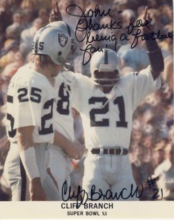 Cliff Branch - K-Mart - L A Raiders - Autographed - Photograph
