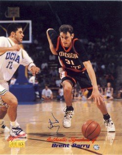 Brent Barry - Signature Rookies - Limited Edition - Autographed - Oregon State #31 - Photograph