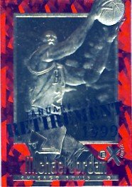 1998 - Michael Jordan - NBA Basketball - Fleer - Retirement - 23 Karat Gold Card