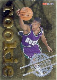 1996/97 - Ray Allen - NBA Basketball - NBA Hoops - Rookie Card #2 of 30