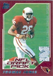 2000 - Thomas Jones - Topps - Season Opener - NFL Football Draft Pick - #203