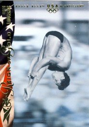 1996 - Greg Louganis - Upper Deck - Reign of Gold - USA Olympicard - Card # RN4